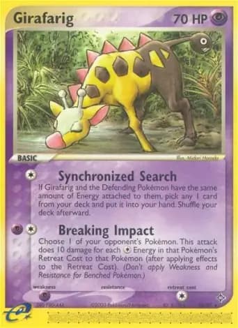 Girafarig Pokémon card #16