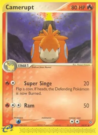 Camerupt Pokémon card #24
