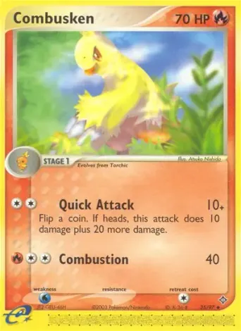 Combusken Pokémon card #25