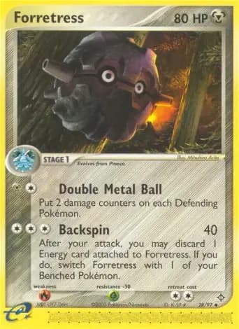 Forretress Pokémon card #28