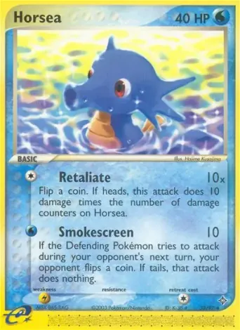 Horsea Pokémon card #33