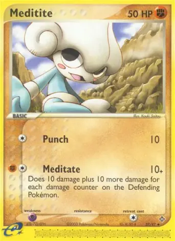 Meditite Pokémon card #37