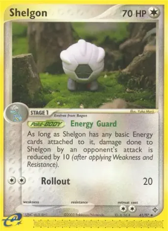 Shelgon Pokémon card #41
