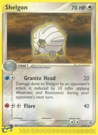 Shelgon Pokémon card #42