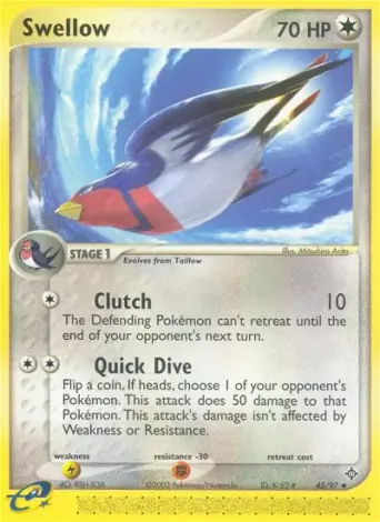 Swellow Pokémon card #45