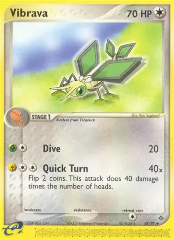 Vibrava Pokémon card #47