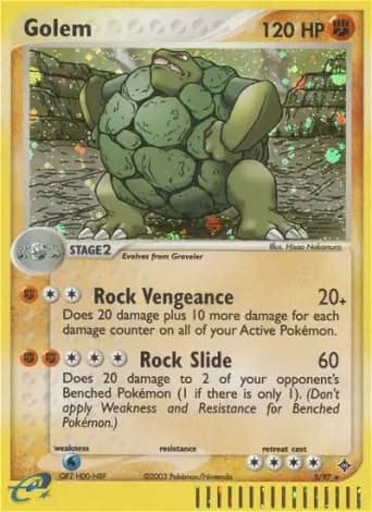 Golem Pokémon card #5