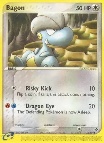 Bagon Pokémon card #50