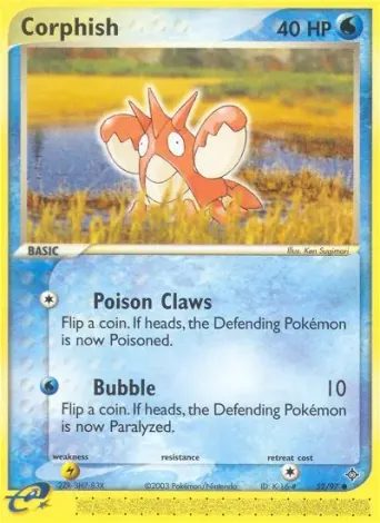 Corphish Pokémon card #52