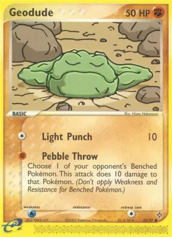 Geodude Pokémon card #55