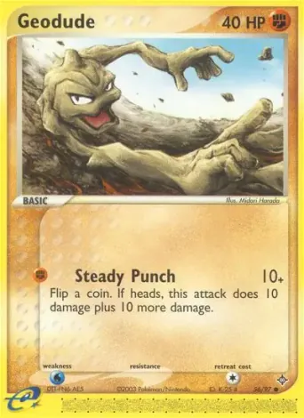 Geodude Pokémon card #56
