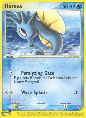 Horsea Pokémon card #58