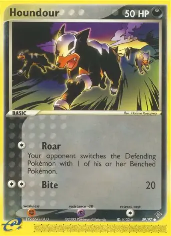 Houndour Pokémon card #59