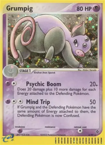 Grumpig Pokémon card #6