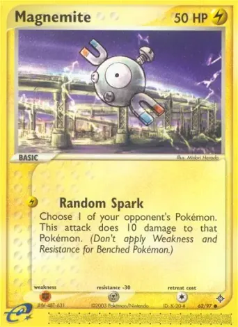 Magnemite Pokémon card #62