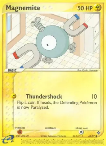 Magnemite Pokémon card #63