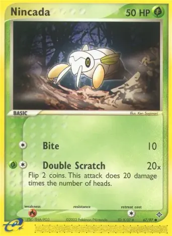Nincada Pokémon card #67