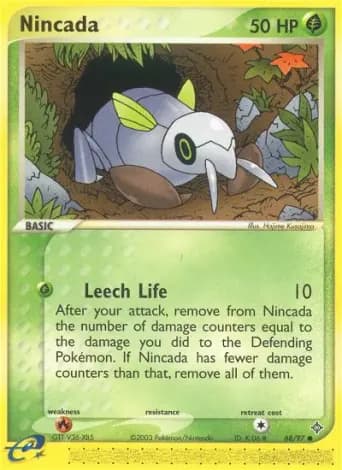 Nincada Pokémon card #68