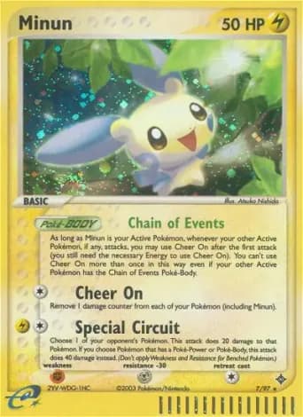 Minun Pokémon card #7