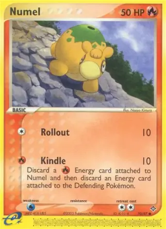 Numel Pokémon card #70