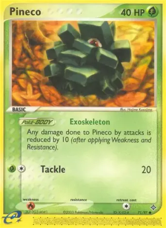 Pineco Pokémon card #71