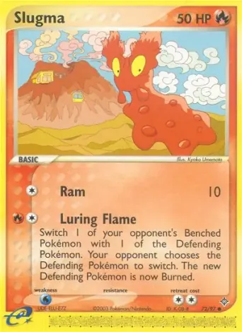 Slugma Pokémon card #72