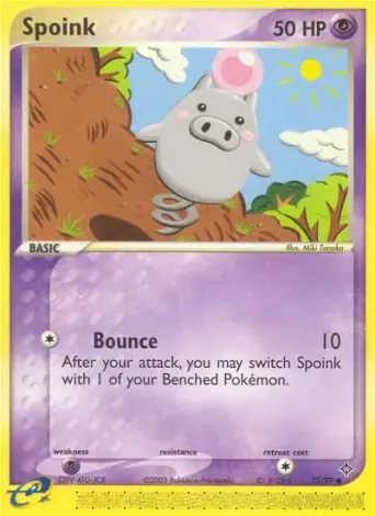 Spoink Pokémon card #73