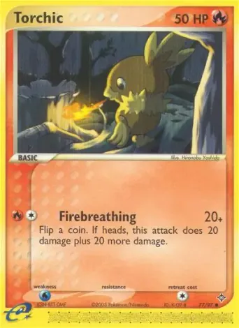 Torchic Pokémon card #77