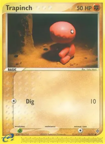 Trapinch Pokémon card #78