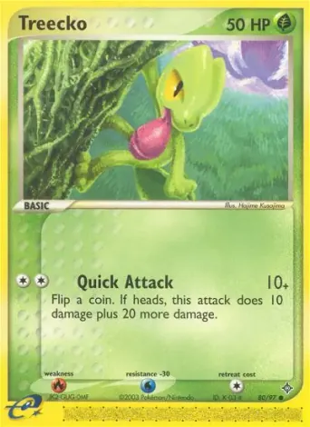 Treecko Pokémon card #80