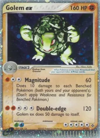 Golem ex Pokémon card #91
