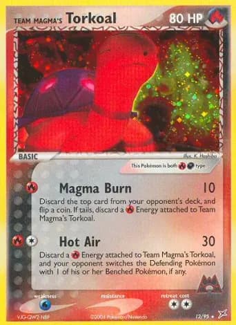Team Magma's Torkoal Pokémon card #12