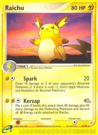Raichu Pokémon card #13