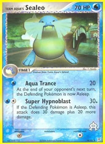 Team Aqua's Sealeo Pokémon card #16