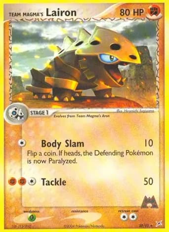 Team Magma's Lairon Pokémon card #20
