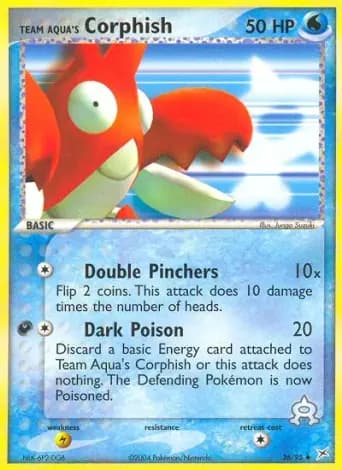 Team Aqua's Corphish Pokémon card #26