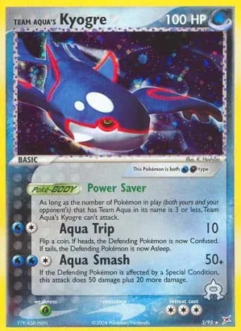 Team Aqua's Kyogre Pokémon card #3
