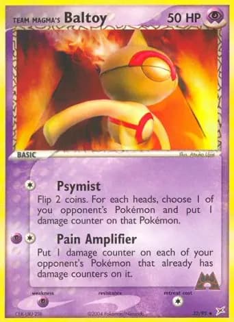 Team Magma's Baltoy Pokémon card #32