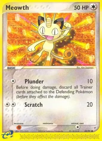 Meowth Pokémon card #42