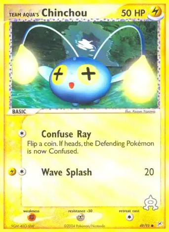 Team Aqua's Chinchou Pokémon card #49