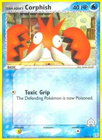 Team Aqua's Corphish Pokémon card #50
