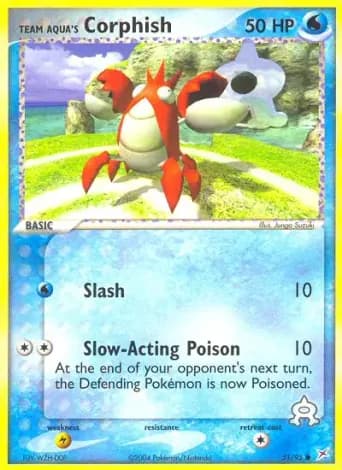 Team Aqua's Corphish Pokémon card #51