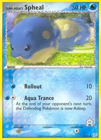 Team Aqua's Spheal Pokémon card #57
