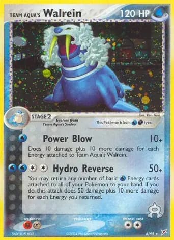Team Aqua's Walrein Pokémon card #6