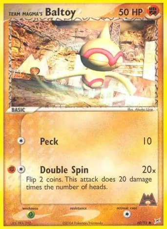 Team Magma's Baltoy Pokémon card #60