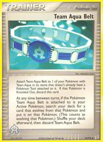 Team Aqua Belt Pokémon card #76