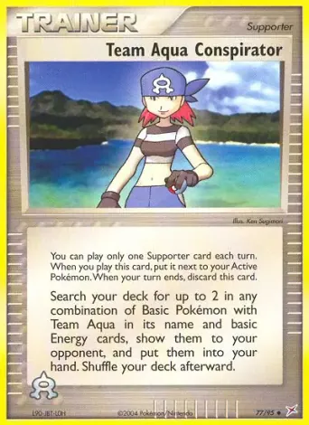Team Aqua Conspirator Pokémon card #77