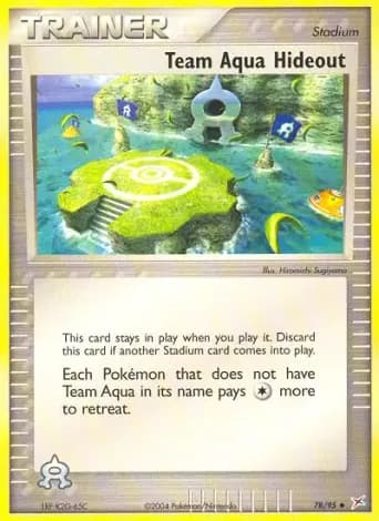 Team Aqua Hideout Pokémon card #78