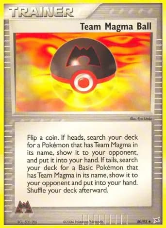 Team Magma Ball Pokémon card #80