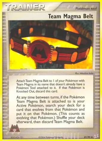 Team Magma Belt Pokémon card #81